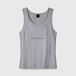 Майка женская хлопок YogaBalance, цвет: меланж