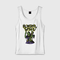 Майка женская хлопок Municipal Waste - a witchs Dream, цвет: белый