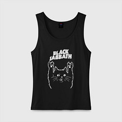 Женская майка Black Sabbath Рок кот