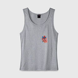 Женская майка Анатомия Сердце