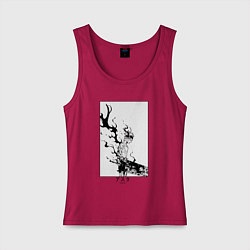 Майка женская хлопок Опасный Аста, цвет: маджента