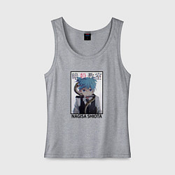 Майка женская хлопок Нагиса с ножом, цвет: меланж