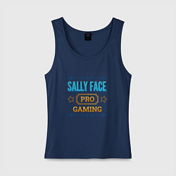 Майка женская хлопок Sally Face PRO Gaming, цвет: тёмно-синий