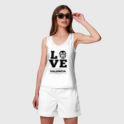 Майка женская хлопок Valencia Love Классика, цвет: белый — фото 2