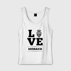 Майка женская хлопок Monaco Love Классика, цвет: белый