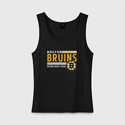 Майка женская хлопок NHL Boston Bruins Team, цвет: черный