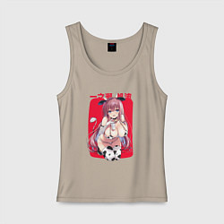 Майка женская хлопок Honami, цвет: миндальный