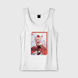 Майка женская хлопок Походка Судьбы - Такт Опус Судьба, цвет: белый