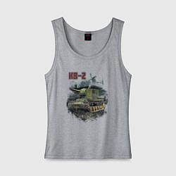 Женская майка В бой на КВ-2