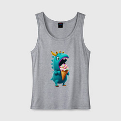 Женская майка Монстр и мороженое