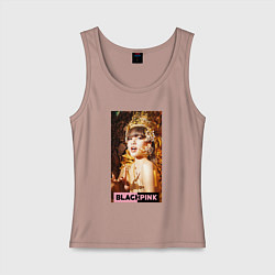 Майка женская хлопок Lisa gold, цвет: пыльно-розовый