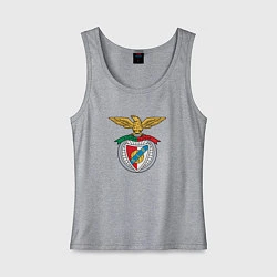 Майка женская хлопок Benfica club, цвет: меланж