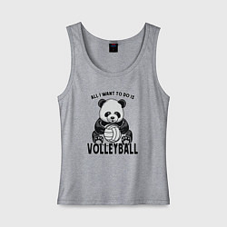 Женская майка Panda volleyball