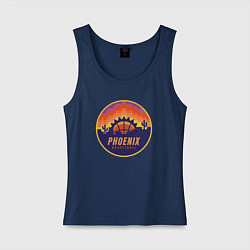 Майка женская хлопок Phoenix basketball, цвет: тёмно-синий