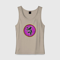 Майка женская хлопок Лангобарды Rome: Total War, цвет: миндальный