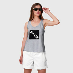 Майка женская хлопок Bach, цвет: меланж — фото 2