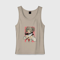 Майка женская хлопок Химико Того, цвет: миндальный