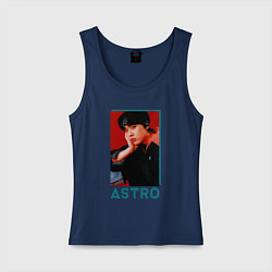 Майка женская хлопок Astro Юн Сан Ха, цвет: тёмно-синий