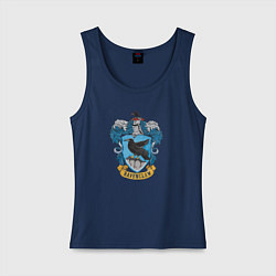 Майка женская хлопок Ravenclaw факультет, цвет: тёмно-синий