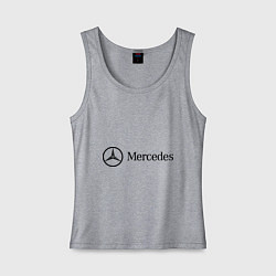 Женская майка Mercedes Logo