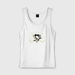 Майка женская хлопок Pittsburgh Penguins: Est.1967, цвет: белый