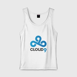 Майка женская хлопок Cloud9, цвет: белый