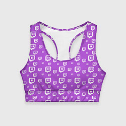 Женский спортивный топ Twitch: Violet Pattern