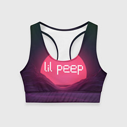 Топик спортивный женский Lil peepLogo, цвет: 3D-принт