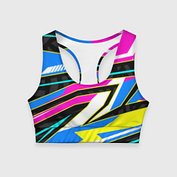 Топик спортивный женский Форма для фитнеса, цвет: 3D-принт