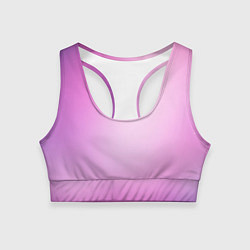 Топик спортивный женский Нежный фиолет, цвет: 3D-принт