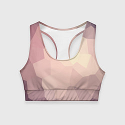 Топик спортивный женский Пикси кристаллы, цвет: 3D-принт