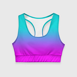 Топик спортивный женский Градиент, цвет: 3D-принт