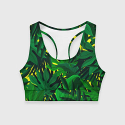 Топик спортивный женский В джунглях, цвет: 3D-принт