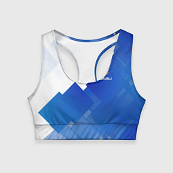 Топик спортивный женский SUBARU, цвет: 3D-принт