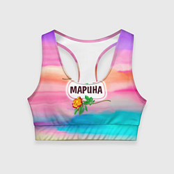 Топик спортивный женский Марина, цвет: 3D-принт
