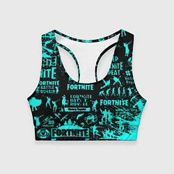 Топик спортивный женский Fortnite, цвет: 3D-принт