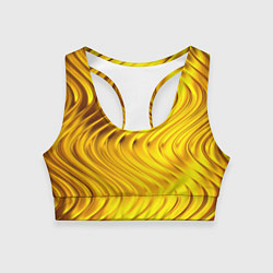 Топик спортивный женский GOLD LINES, цвет: 3D-принт