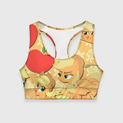 Женский спортивный топ Applejack pattern