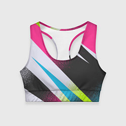 Топик спортивный женский Sport style: Линии, цвет: 3D-принт