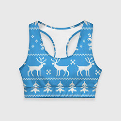 Женский спортивный топ Зимняя ночь