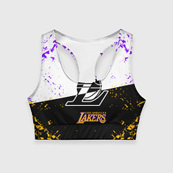 Топик спортивный женский Коби Брайант Los Angeles Lakers,, цвет: 3D-принт