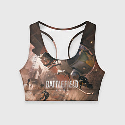 Топик спортивный женский Battlefield 2042 - Боевой отряд, цвет: 3D-принт