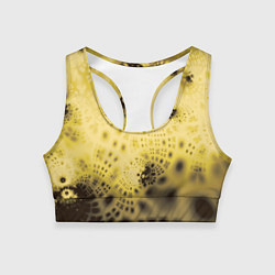 Топик спортивный женский Коллекция Journey Желтый 588-4, цвет: 3D-принт