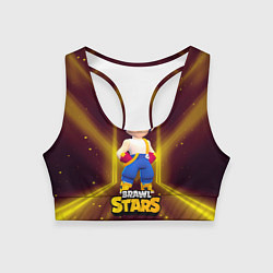 Топик спортивный женский ФЭНГ BRAWL STARS FANG, цвет: 3D-принт