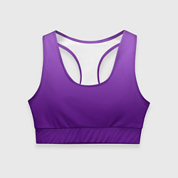 Топик спортивный женский Красивый фиолетовый градиент, цвет: 3D-принт