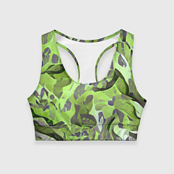 Топик спортивный женский Green breeze, цвет: 3D-принт
