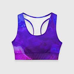 Топик спортивный женский Циклон Красок, цвет: 3D-принт
