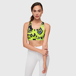 Топик спортивный женский Уличное творчество - граффити, цвет: 3D-принт — фото 2