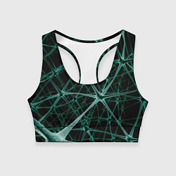Топик спортивный женский Нейронная сетка, цвет: 3D-принт