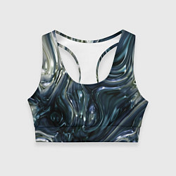 Женский спортивный топ Aesthetic visual art metal slime